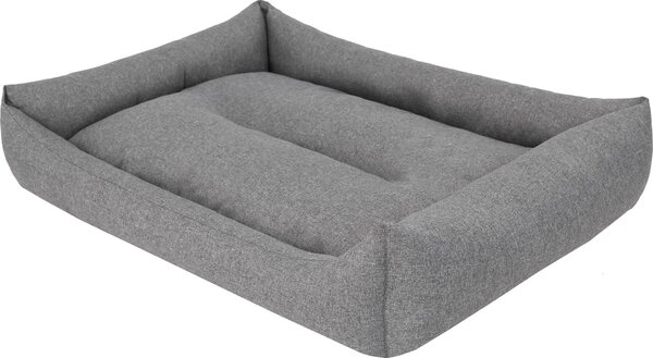 Cuccia per cani, lettino per cani, divano per cani, cuscino per cani - Eco, realizzato con materiali ecologici - 62 x 43 cm [Dimensione: L] - Grigio scuro