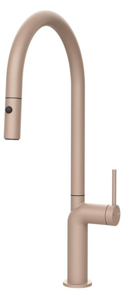 Miscelatore monocomando Gessi Stelo 60303 275 45,4 cm Rosa cipria opaco