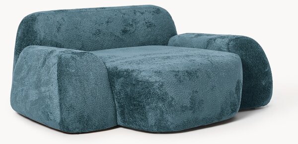 Poltrona lounge XL in teddy bouclé Wolke