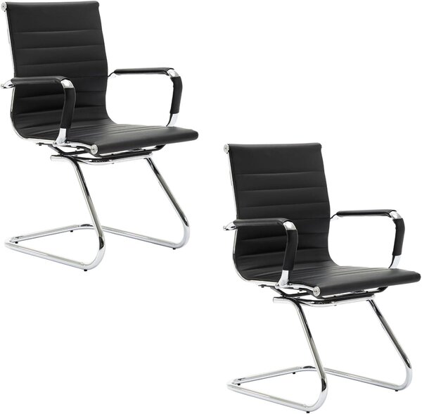 Sedia senza braccioli - Sedia per ospiti - Sedia per conferenze - Sedia da ufficio - Sedia per riunioni - Ergonomica
