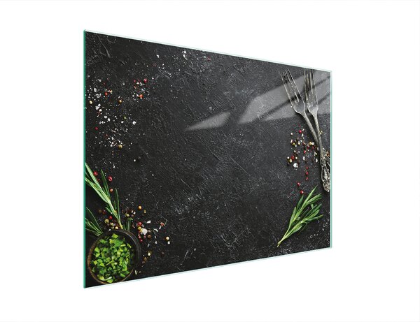 Tagliere Piastra copriforno Tagliere multiglass 30x22 cm Ardesia Cucina