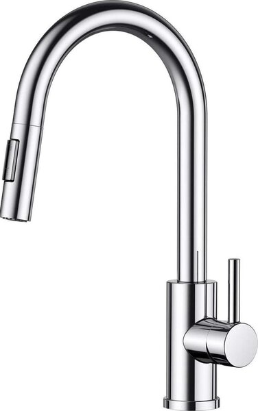 Rubinetto da cucina FORIOUS con doccetta estraibile, orientabile a 360°