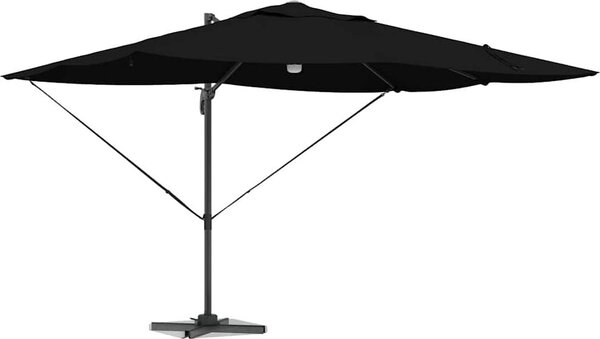 Ombrellone Nero 351 x 250 x 253 cm Poliestere e Alluminio