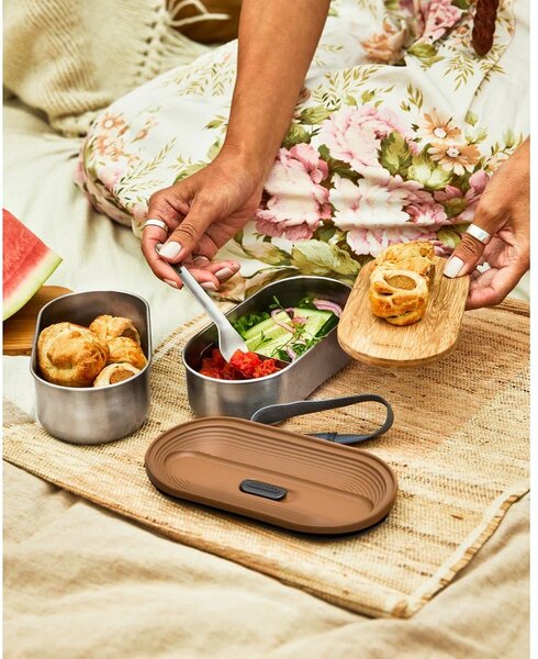 Portapranzo con scomparti Bento – Black + Blum