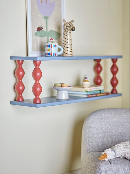 Mensola per bambini blu con ripiani multipli 80 cm Bibiola – Bloomingville Mini