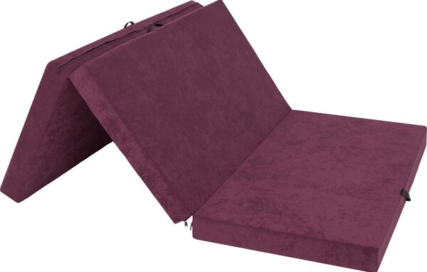 Materasso pieghevole BEN - 200×120×10 cm - pieghevole, rivestimento lavabile, materasso in schiuma rigida, tessuto Aloba, letto per ospiti e tappetino yoga | Pillowprim