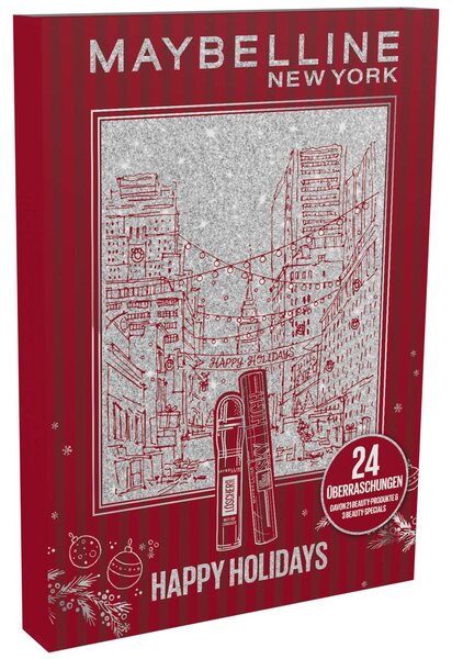 Calendario dell'Avvento Maybelline New York, 24 prodotti – Set di make-up e smalti
