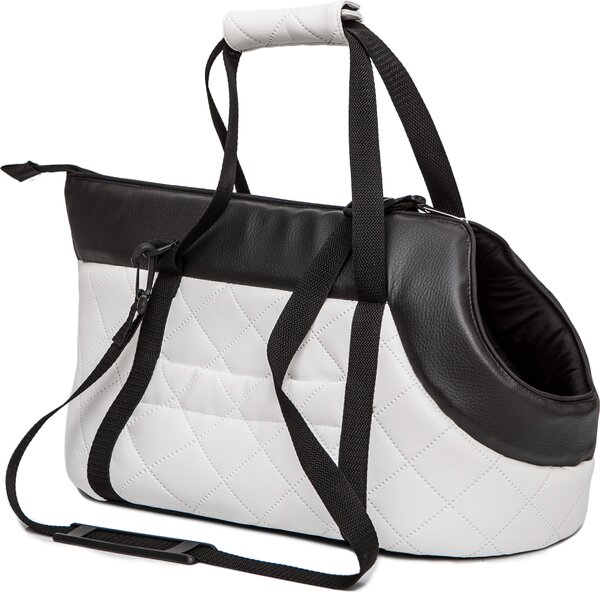 Cuscino per cani Borsa per trasporto cani Borsa per trasporto cani - Pelle finta - Taglia: L - Bianco