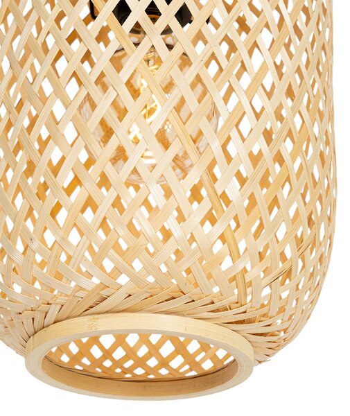 Lampada da terra orientale in bambù - Yvonne