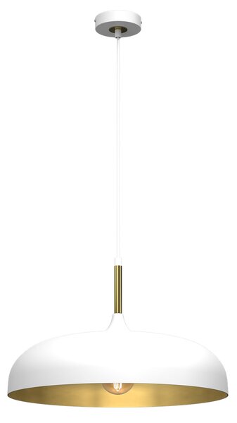 Lincoln bianco/oro luce a sospensione 1Xe27 45Cm luce a soffitto lampada a soffitto luce a sospensione