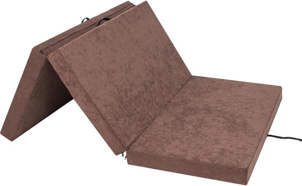 Materasso pieghevole BEN - 200×120×10 cm - pieghevole, rivestimento lavabile, materasso in schiuma rigida, tessuto Aloba, letto per ospiti e tappetino yoga | Pillowprim
