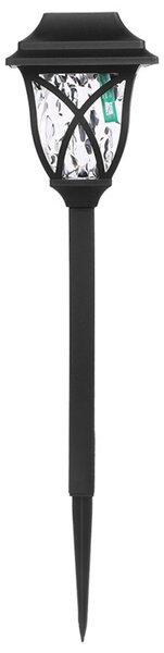Lampada solare da giardino, modello MP4806, colore nero, confezione da 2 pezzi, marca Myers Power