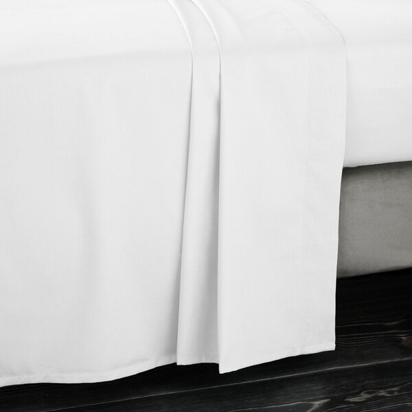 Lenzuolo con angoli bianco in raso di cotone 180x260 cm Cotton Sateen – Bianca