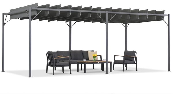 Pergola da terrazzo Malaga antracite 3x6m Garden Point