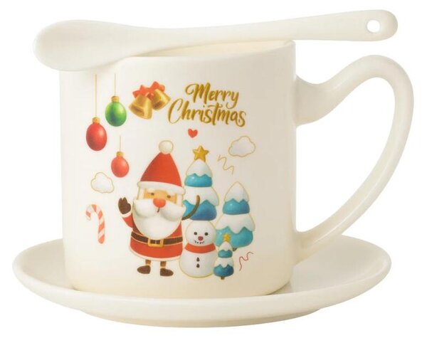 Tazza di Natale - set in scatola con piattino e cucchiaio 400 ml KB20WZ1