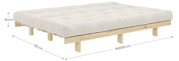 Divano in velluto a coste giallo 200 cm Lean - Karup Design
