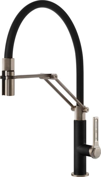 Miscelatore monocomando Gessi Semi-pro Officine Gessi 60055 599 48,7 cm Nero opaco / Finox