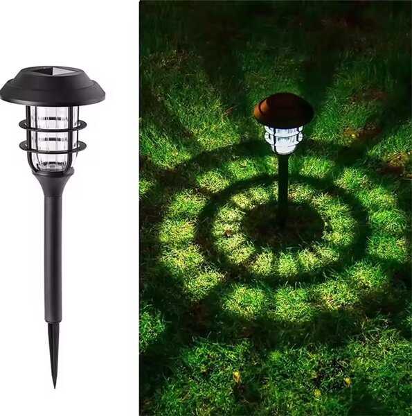 Lampada solare da giardino, modello MP4807, colore nero, marca Myers Power