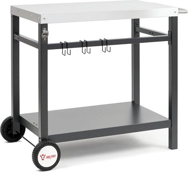 Carrello barbecue BBQ-Toro 85x50x81 cm | Carrello da tavolo per barbecue