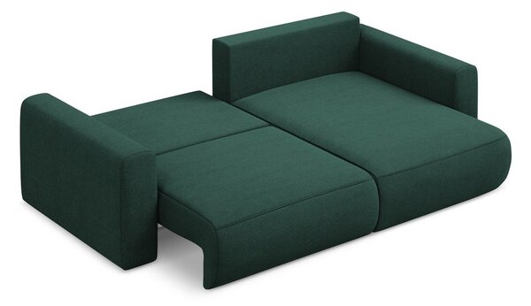 Divano angolare verde allungabile/con contenitore (con penisola a destra/con chaise lounge) Kapua – Makamii