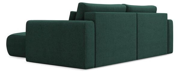 Divano angolare verde allungabile/con contenitore (con penisola a destra/con chaise lounge) Kapua – Makamii