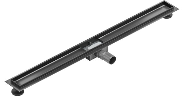 Mexen Flat corpo per scarico lineare 100 cm, grigio canna di fucile spazzolato - 1E15100