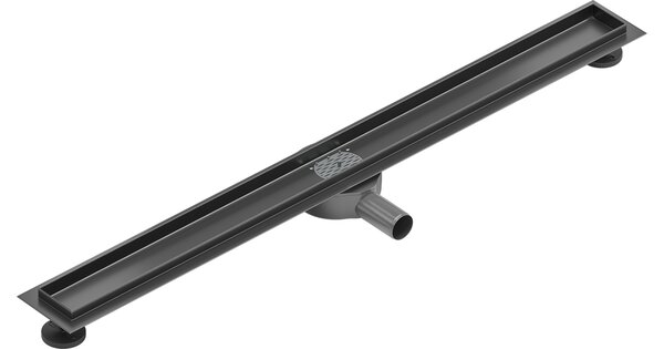 Mexen Flat 360° corpo per scarico lineare rotante 80 cm, grigio metallizzato spazzolato - 1E40080