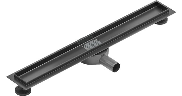 Mexen Flat 360° corpo per scarico lineare rotante 50 cm, grigio canna di fucile spazzolato - 1E40050
