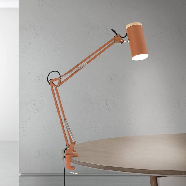 ORION Lampada con clip Gili, Rosso, Studio / Ufficio, Metallo, Moderno, Lampada con morsetto
