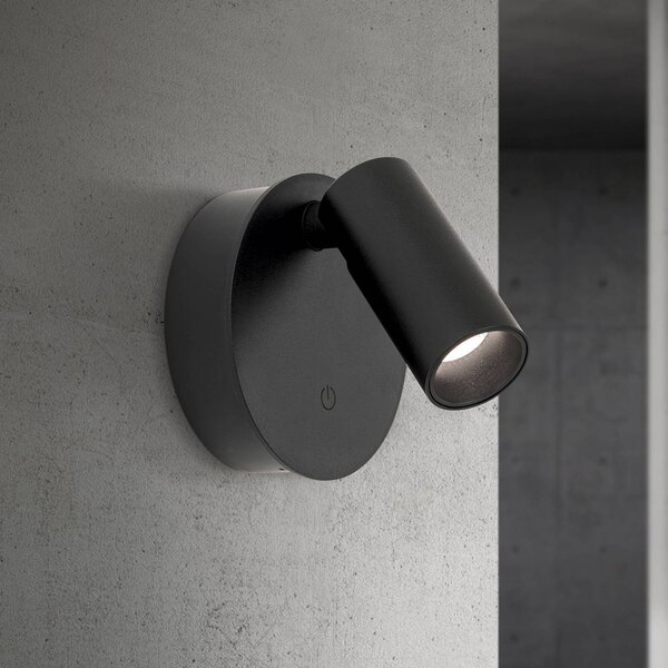 ORION Barra di faretti Luxy, dimmerabile, Nero, Corridoio, Alluminio, Moderno, Applique a LED