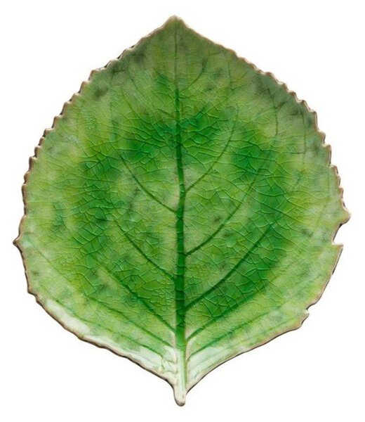 Piatto in gres verde, 19 x 22 cm Riviera - Costa Nova
