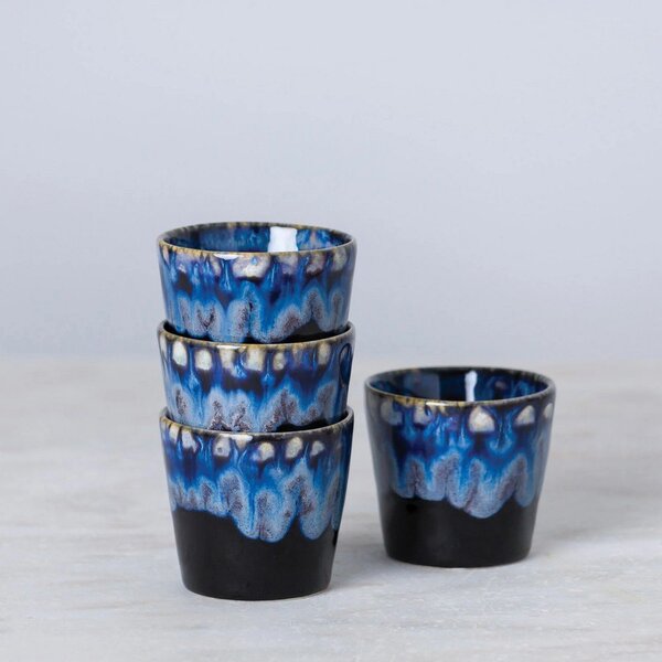 Tazza da espresso in gres blu-nero da 210 ml Grespresso - Costa Nova