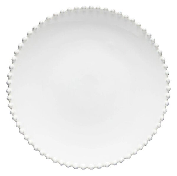 Piatto in gres bianco , ⌀ 28 cm Pearl - Costa Nova