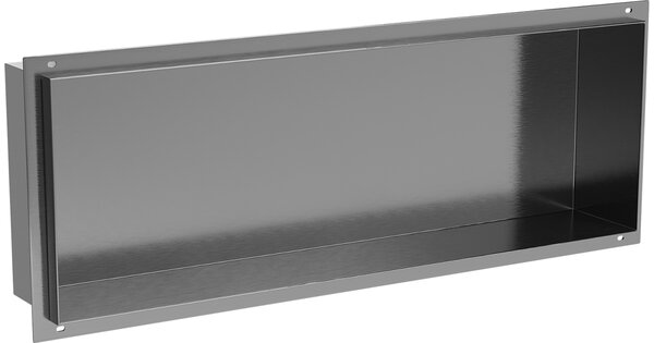 Mexen X-Wall-NR mensola ad incasso senza flangia 60 x 20 cm, grigio canna di fucile spazzolato - 19E1602010