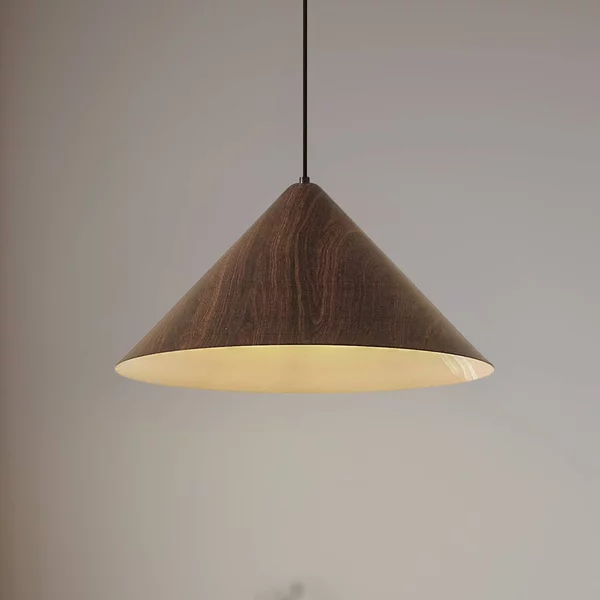 Lampada a sospensione Clarine Lindby, dimmerabile, Legno scuro, Soggiorno / Sala da pranzo, Metallo, Moderno, Lampada a sospensione