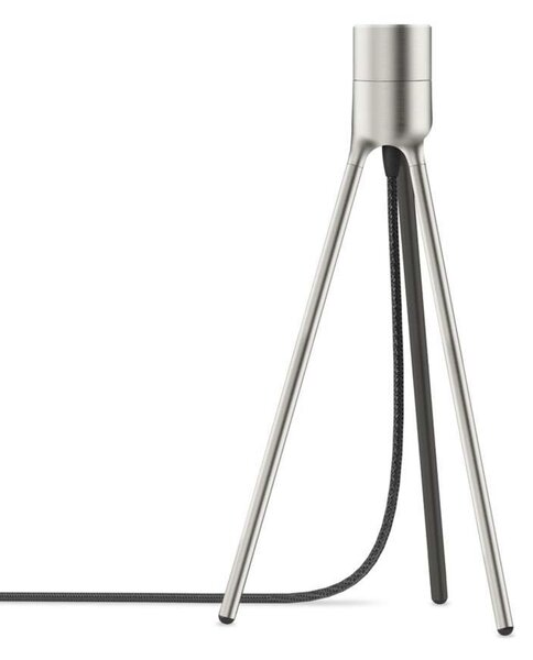 Tripod Supporto per Lampada da Tavolo Brushed Steel
