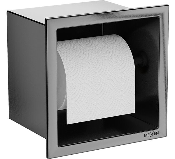 Mexen X-Wall-P porta carta igienica, gun gray spazzolato - 19E3