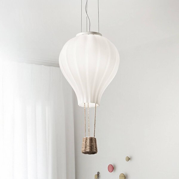IDEAL LUX Lampada a sospensione in vetro Dream Big, Bianco / Opale, Soggiorno / Sala da pranzo, Vetro, Moderno, Lampada a sospensione