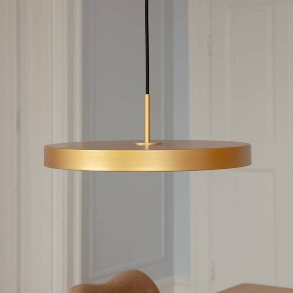 UMAGE Lampada LED a sospensione Asteria Medium, color ottone Ø 43 cm Asteria, dimmerabile, Ottone / Oro, Soggiorno / Sala da pranzo, Alluminio, Design