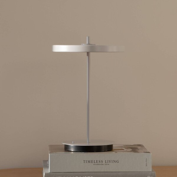 UMAGE Lampada da tavolo a LED Asteria Move, dimmerabile, Alluminio / Grigio / Zincato, Soggiorno / Sala da pranzo, Metallo, Design, Lampada da tavolo LED