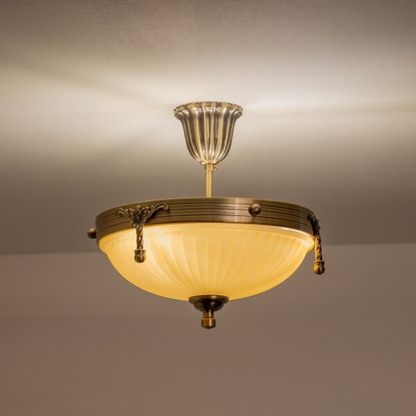 BRILAGI - Lampadario a sospensione con supporto rigido CLASSIC 3xE14/60W/230V ottone