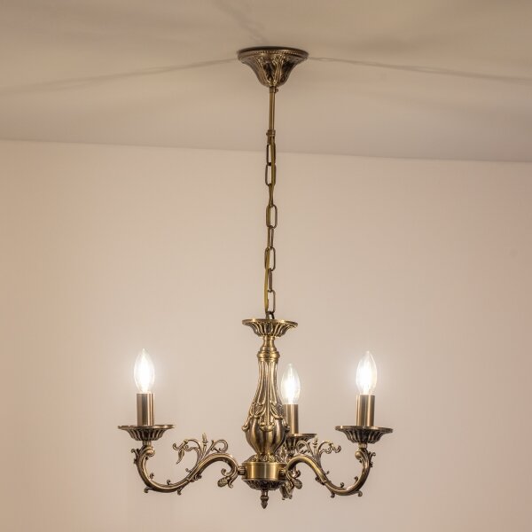 BRILAGI - Lampadario CLASSIC a catena 3xE14/10W/230V in ottone