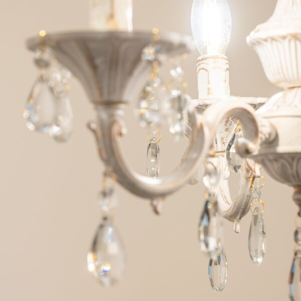 BRILAGI - Lampadario a catena CLASSIC 3xE14/10W/230V crema/patina