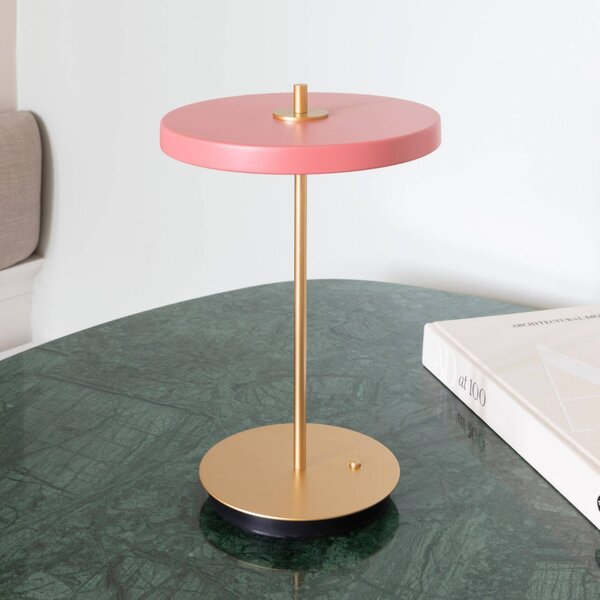 UMAGE Lampada da tavolo a LED Asteria Move, dimmerabile, Violetto / Fucsia / Rosa, Soggiorno / Sala da pranzo, Metallo, Design, Lampada da tavolo LED