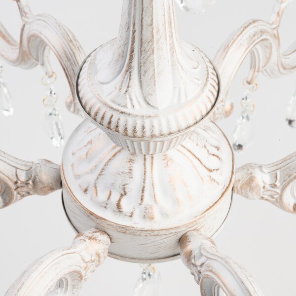 BRILAGI - Lampadario a catena CLASSIC 6xE14/10W/230V crema/patina