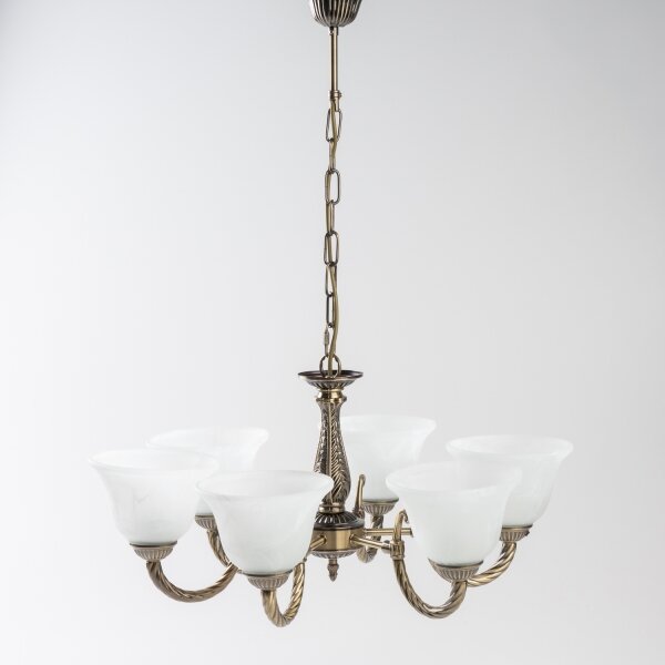 BRILAGI - Lampadario a catena CLASSIC 6xE14/10W/230V in ottone