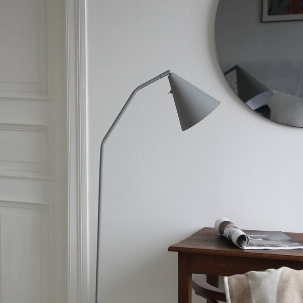 Markslöjd Lampada da terra a LED Funil, dimmerabile, Alluminio / Grigio / Zincato, Soggiorno / Sala da pranzo, Metallo, Moderno, Lampada LED da terra
