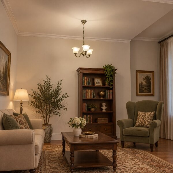 BRILAGI - Lampadario a catena CLASSIC 3xE14/10W/230V ottone