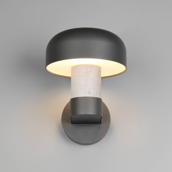 Trio Lighting Applique da esterni Fraser, dimmerabile, Alluminio / Grigio / Zincato, Alluminio, Applique da esterni
