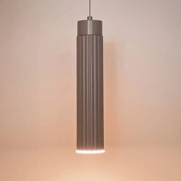 Briloner Lampada LED a sospensione Hang, beige, in plastica, dimmerabile, Crema / Ambra, Soggiorno / Sala da pranzo, Plastica, Moderno
